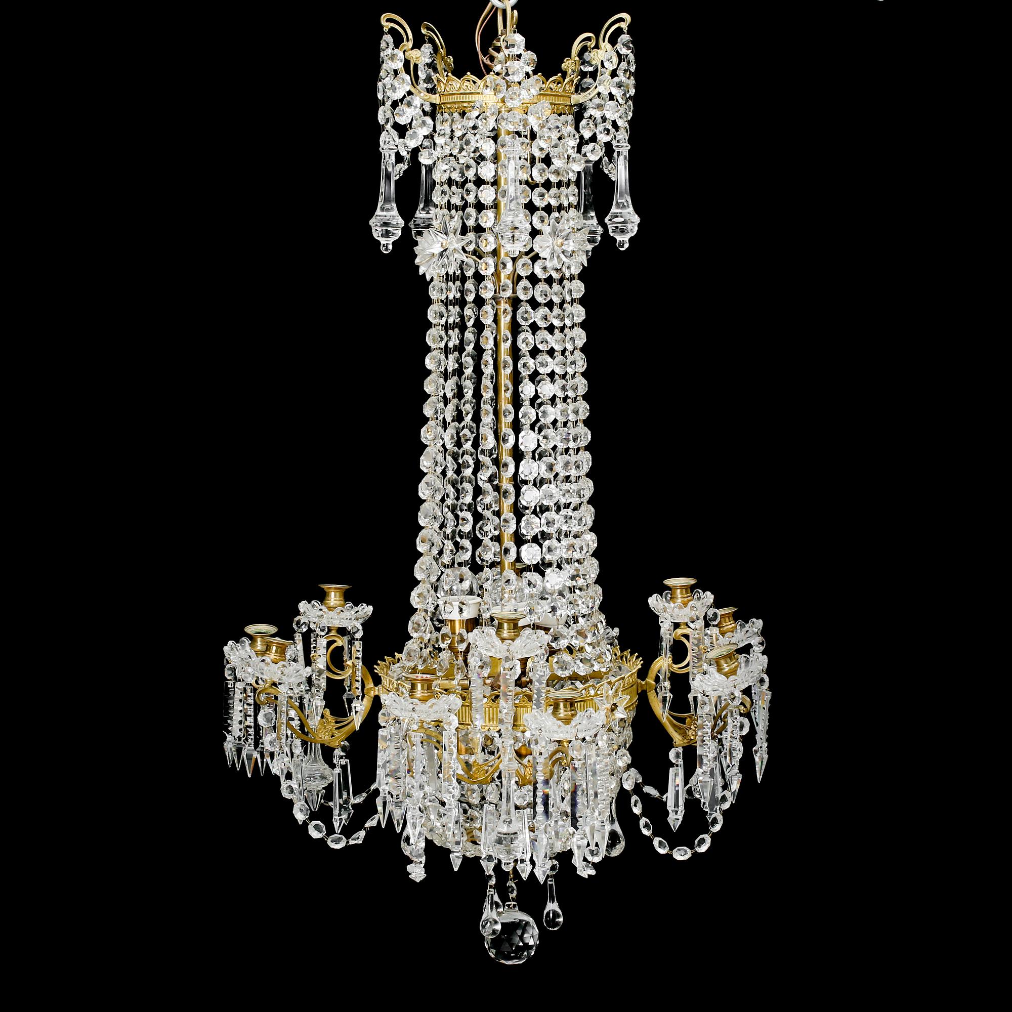 LJUSKRONA, tidigt 1900-tal. Höjd ca 105 cm.