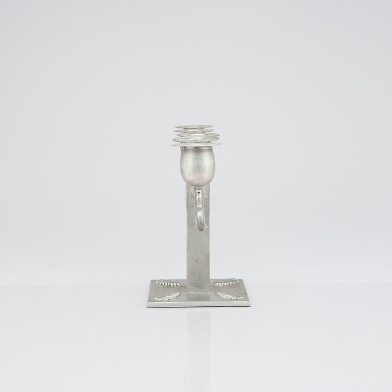 Robert Hult, a five light pewter candelabrum, Svenskt Tenn, Stockholm 1928.