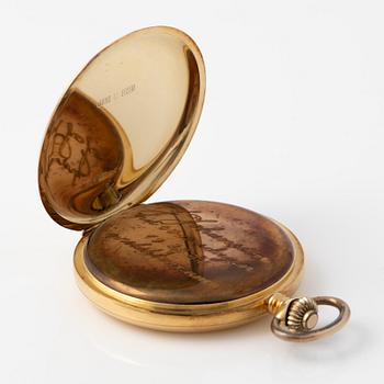 Pocket watch, hunter, 52 mm.