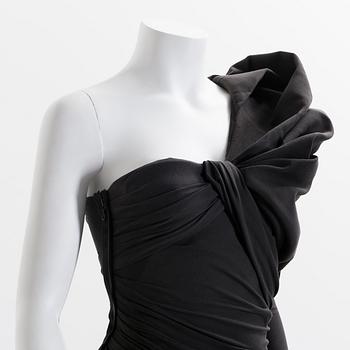 DRESS, Lanvin, a grey one shoulder dress.