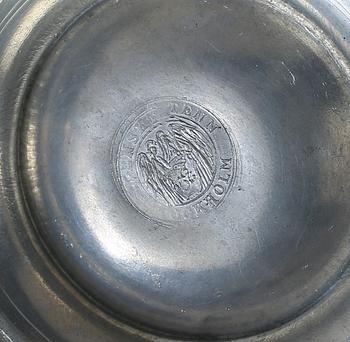MJÖLKKANNA samt SOCKERSKÅL, två delar, tenn, Svenskt Tenn, 1900-talets första hälft / mitt.