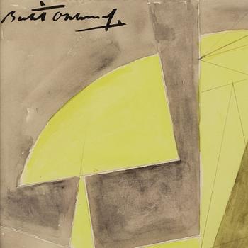 BERTIL ÖHLUND, watercolor on paper, signed.