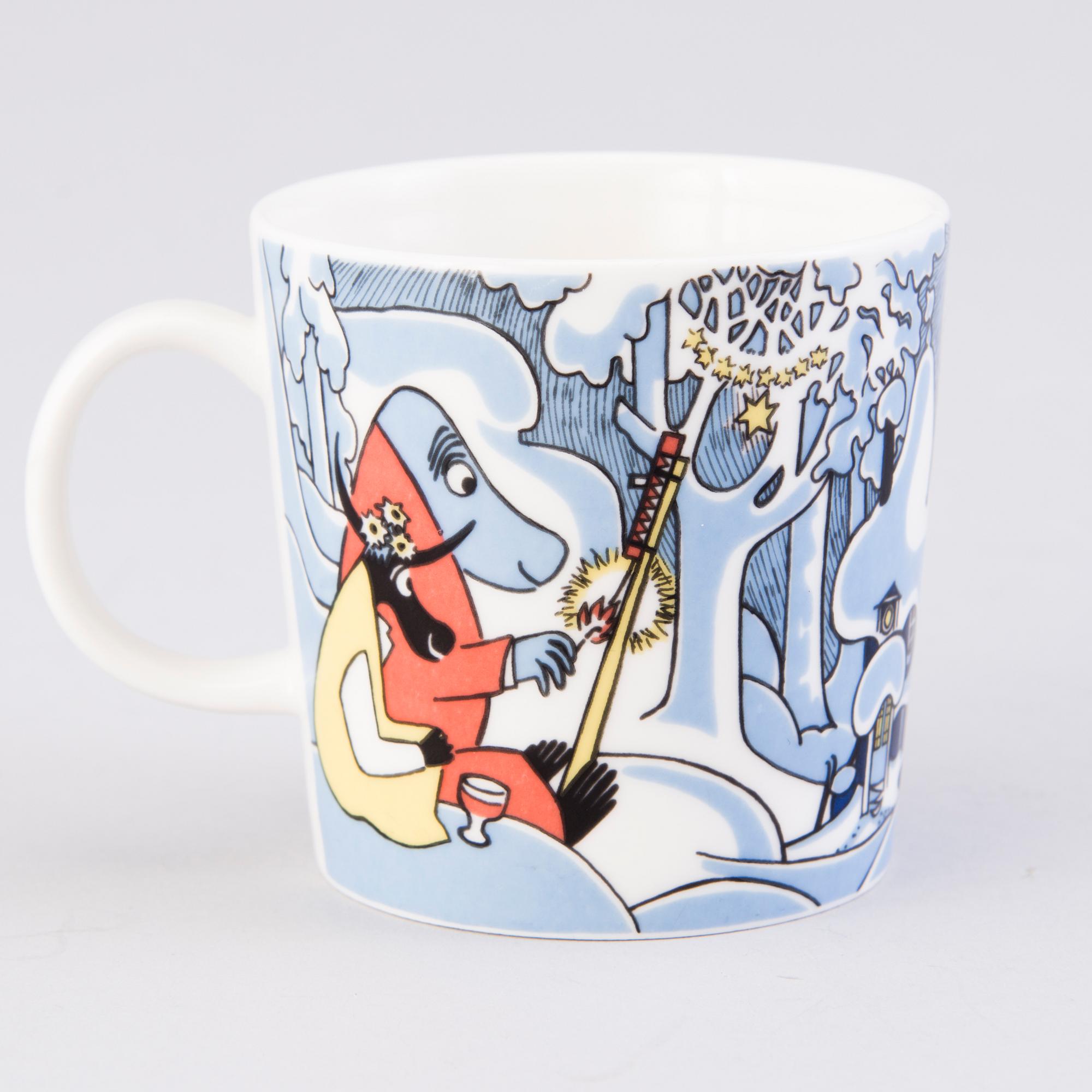 MOOMIN-MUG, porcelain, 'Millennium', Moomin Characters, Arabia 1999-2000.