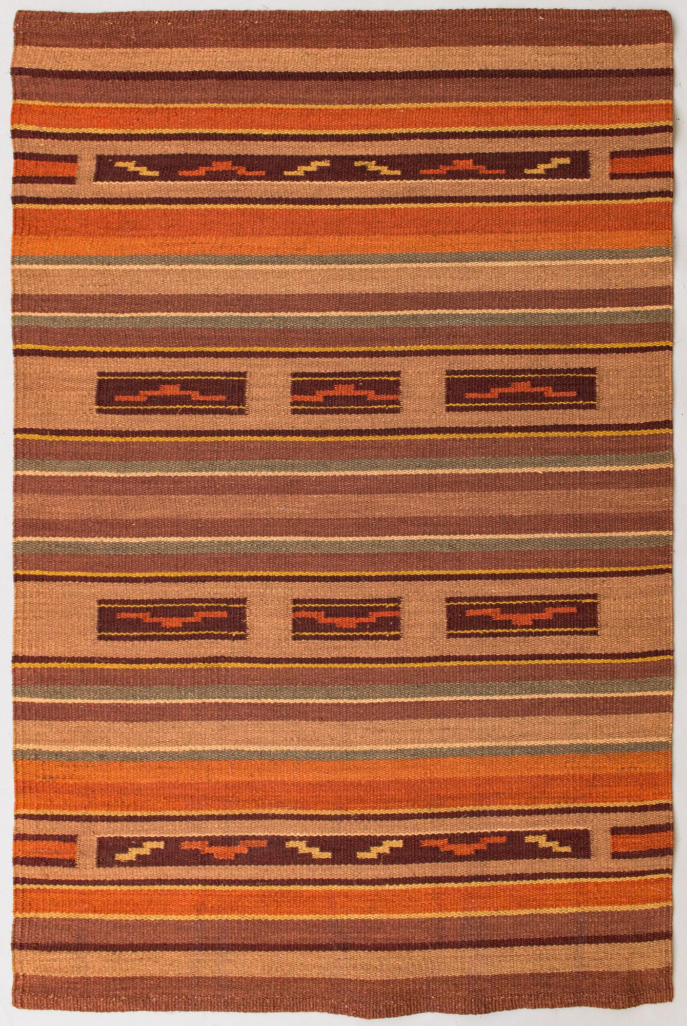 A 1930s Finnish flat weave carpet. Circa 295x195 cm.