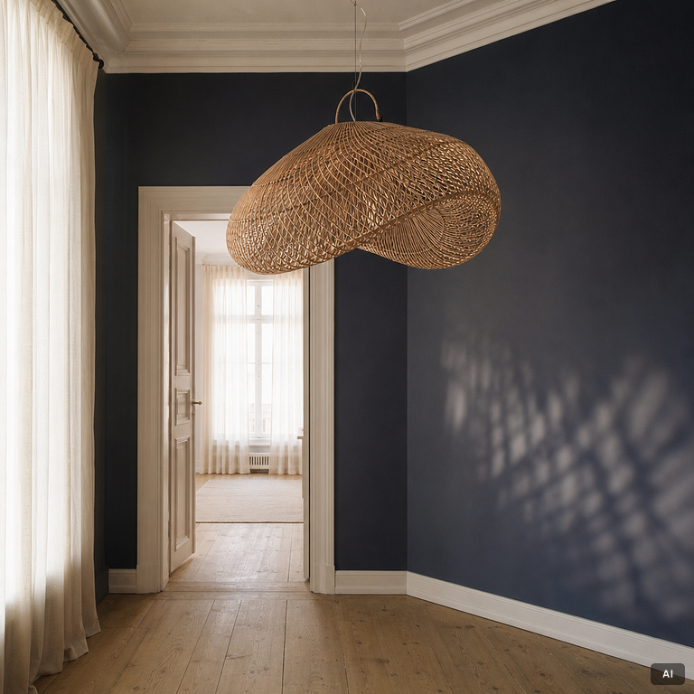 A pair of ceiling lamps, contemporary.