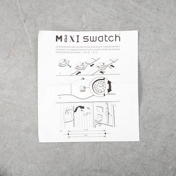 Swatch, Maxi Yugi, wall clock.