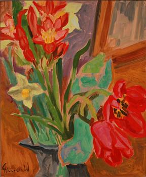 ISAAC GRÜNEWALD, olja på pannå, sign.