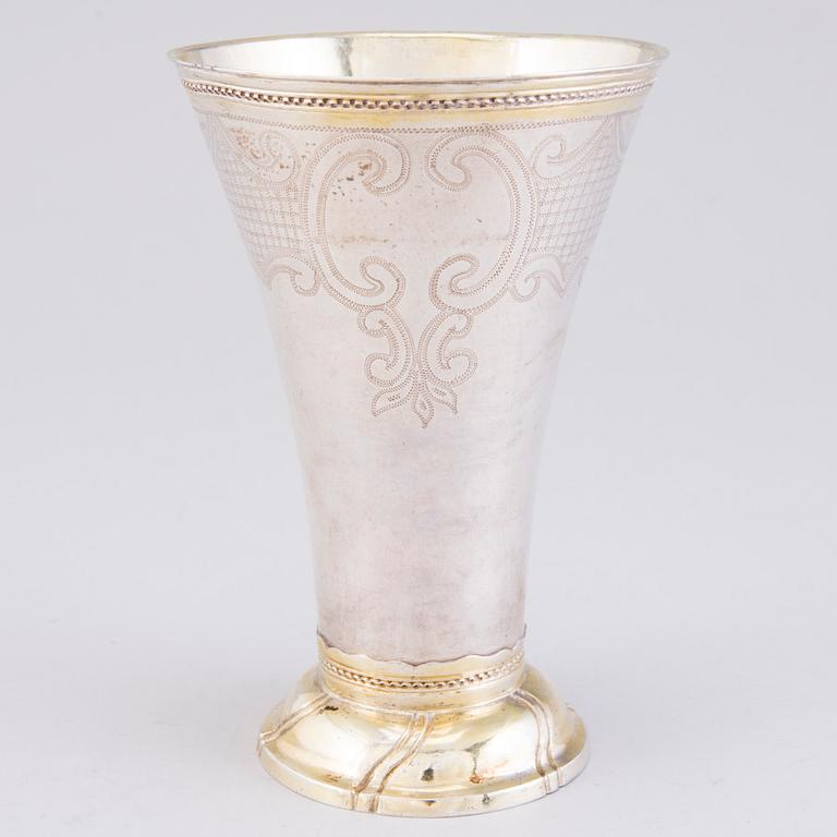 A BEAKER, silver, Stephan Westerstråle, Stockholm 1794.