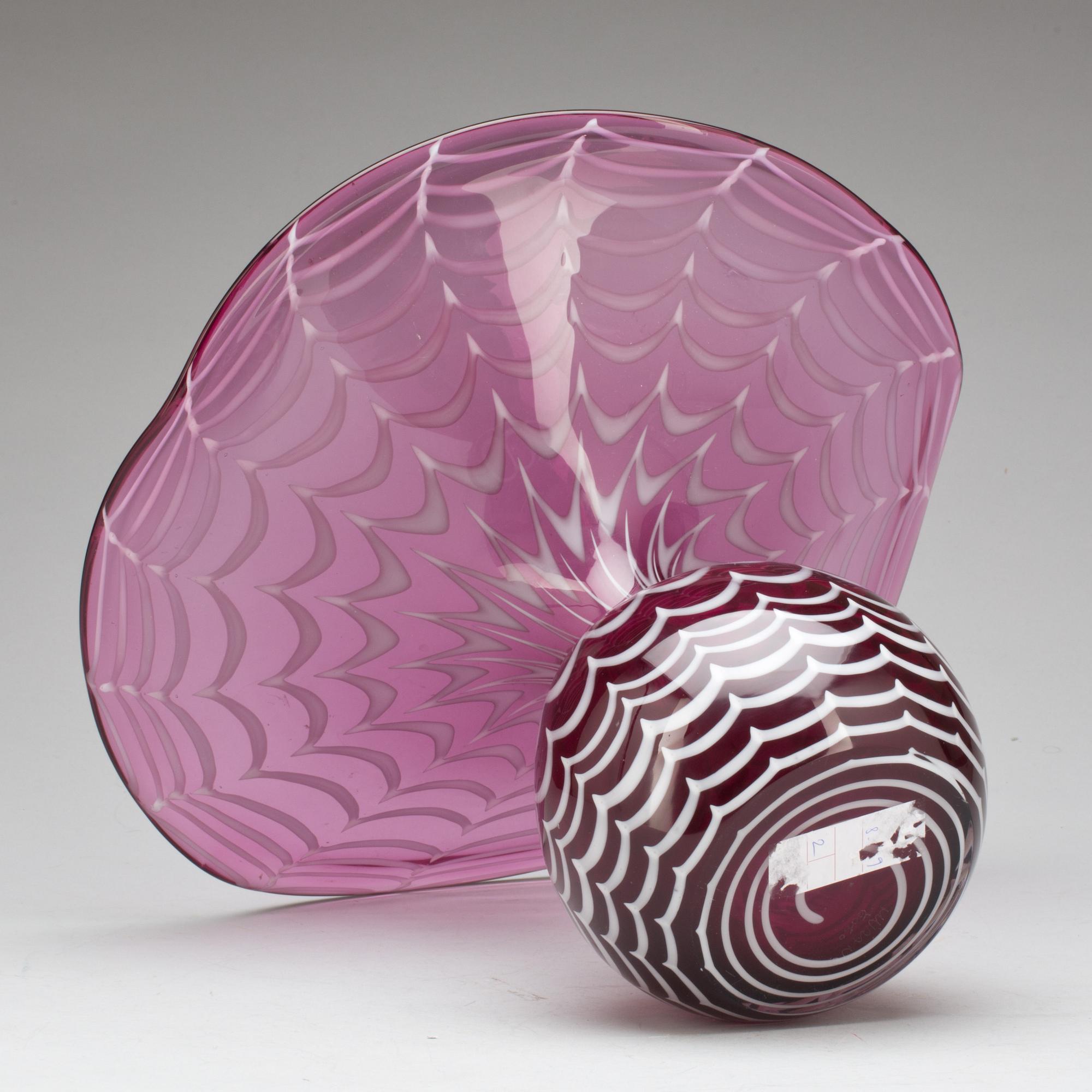 VAS, glas, Murano, 1900-talets andra hälft.