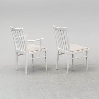 Carl Malmsten, a dining table and a set of six chairs, 'Herrgården' for Bodafors.