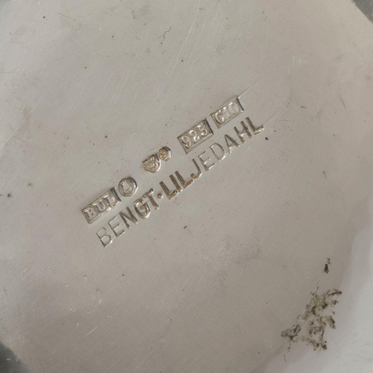 Bengt Liljedahl, skål, sterling silver, Stockholm 1977.