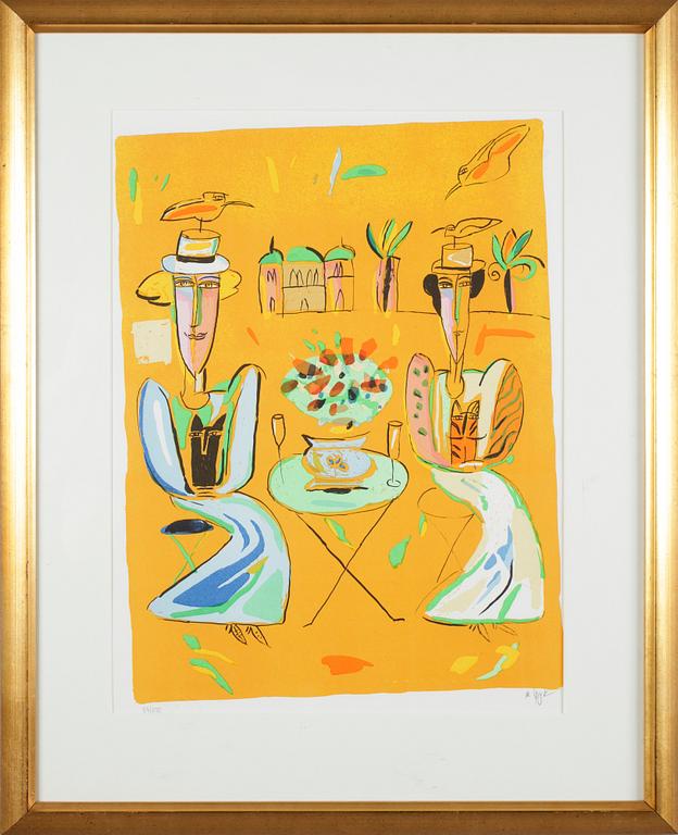 MADELEINE PYK, färglitografi, signerad och numrerad 87/275.