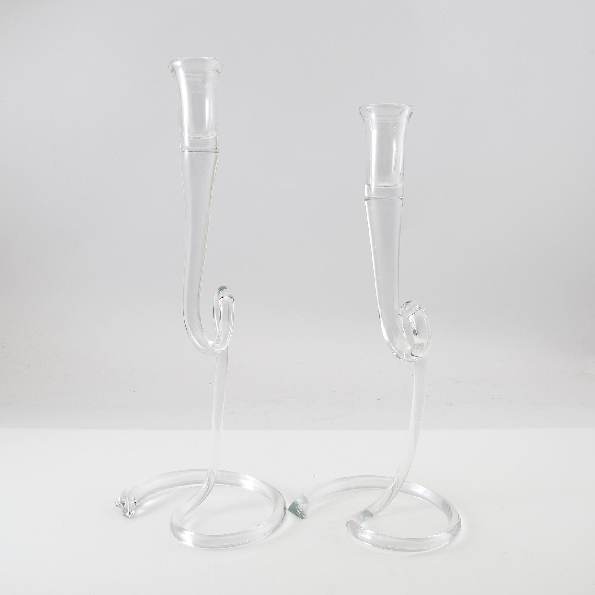 Lisa Hilland, Ljusstakar "Sprout" ett par, i samarbete med Reijmyre Glasbruk.