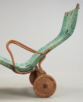 A Bruno Mathsson chaise longue, by Karl Mathsson, Värnamo, Sweden 1940's.