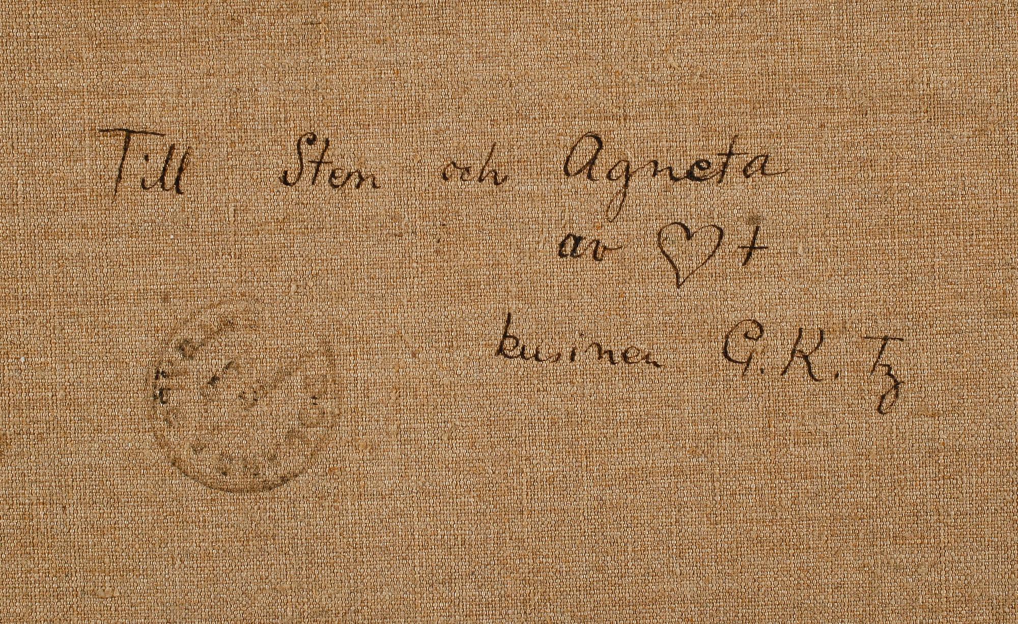 GRETA KNUTSON-TZARA, olja på duk, signerad.