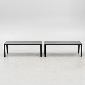 Side tables, a pair, Minotti, Italy.