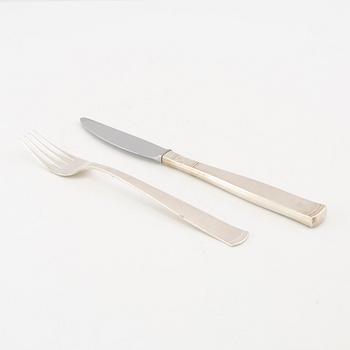 Jacob Ängman, cutlery approx. 68 pcs "Rosenholm GAB Stockholm 1970s".