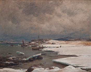 621. Berndt Lindholm, 'Jour d'hiver aux environs de Gothemburg' (A winters day near Gothenburg).