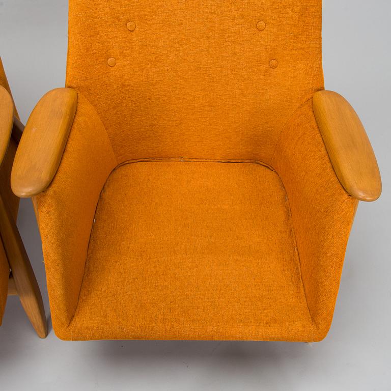 Svante Skogh, a pair of 1950's 'Pallas' armchair for Asko Finland.