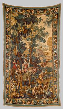 VÄGGBONAD, bomull, 1900-talets mitt. Ca 200 x 118 cm.