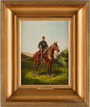 PAUL EMILE LÉON PERBOYRE, olja på pannå, signerad.