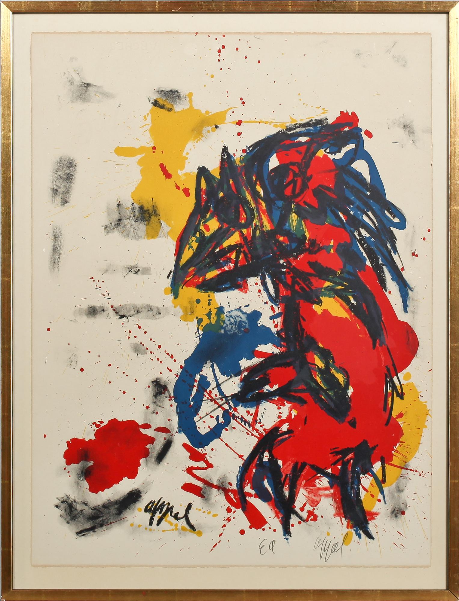 KAREL APPEL, färglitografi, signerad och numrerad ea.