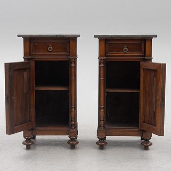 A pair of bedside tables, second half of the 19th century.