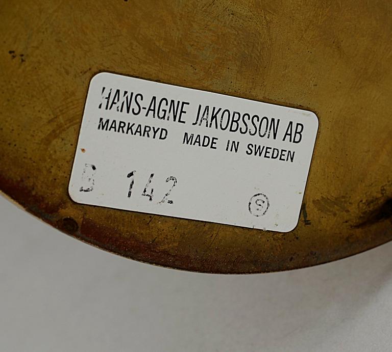 BORDSLAMPA, mässing, Hans-Agne Jakobsson, Markaryrd.