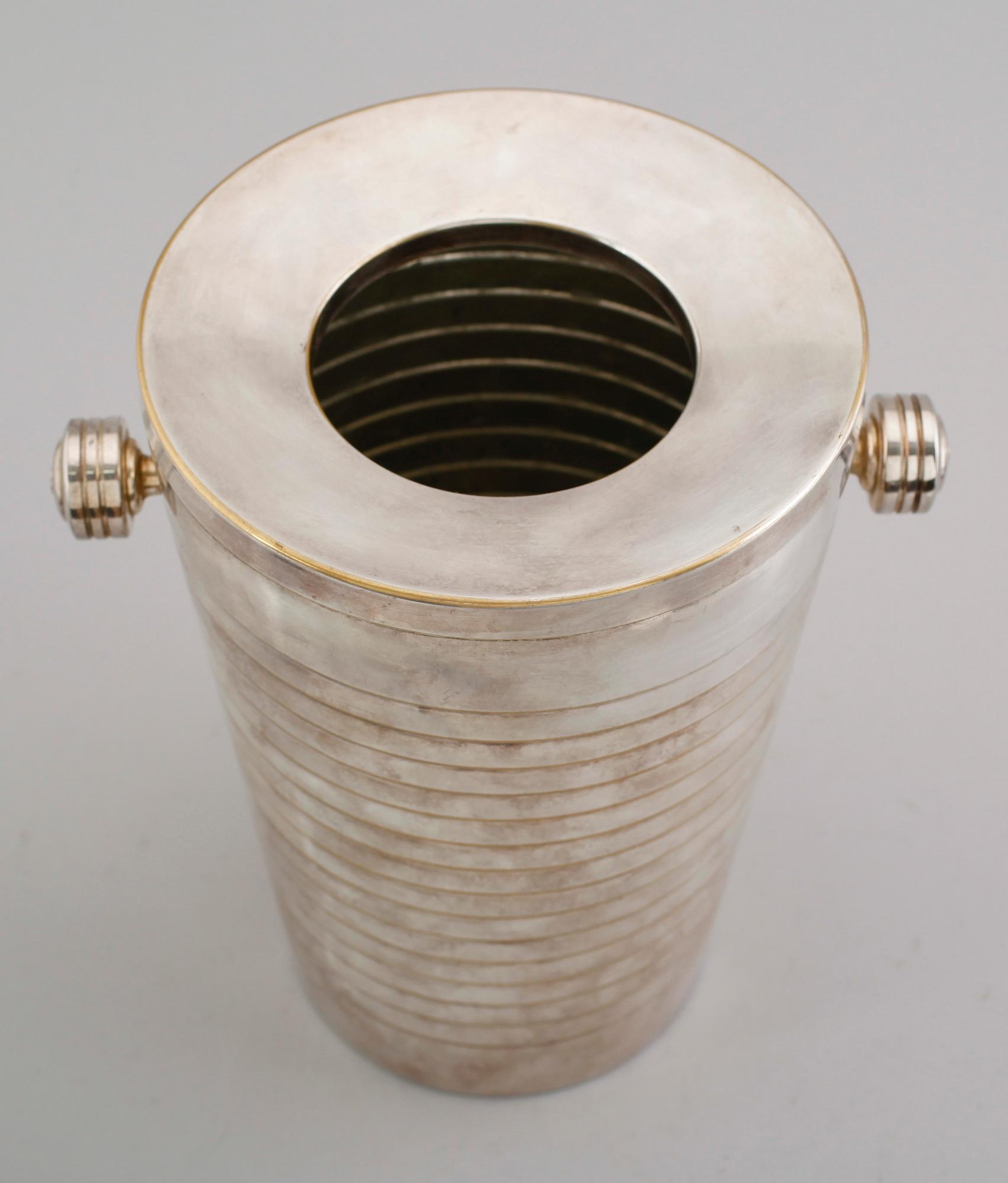 CHAMPAGNEKYLARE, nysilver, art déco, 1920-/30-tal.
