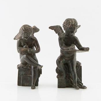 Bookends, a pair of bronze from around 1900.