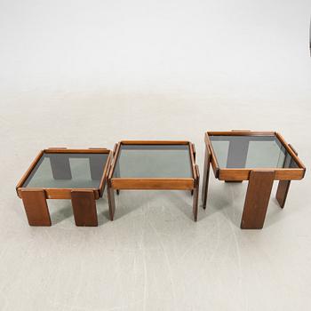 Gianfranco Frattini nesting table 3 pcs for Cassina, late 20th century.