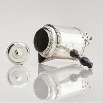 A Swedish 18th century silver milk jug, mark of Anders Hjulström, Köping 1791.