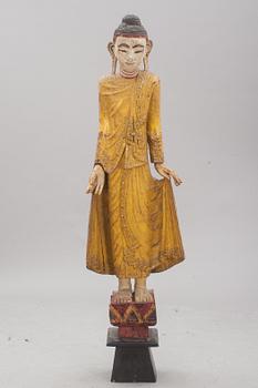 BUDDAFIGUR, troligen Thailand omkr 1900.