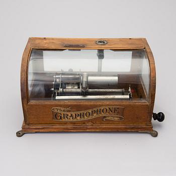 GRAMMOFON, Columbia Graphophone type BS, omkring 1900.