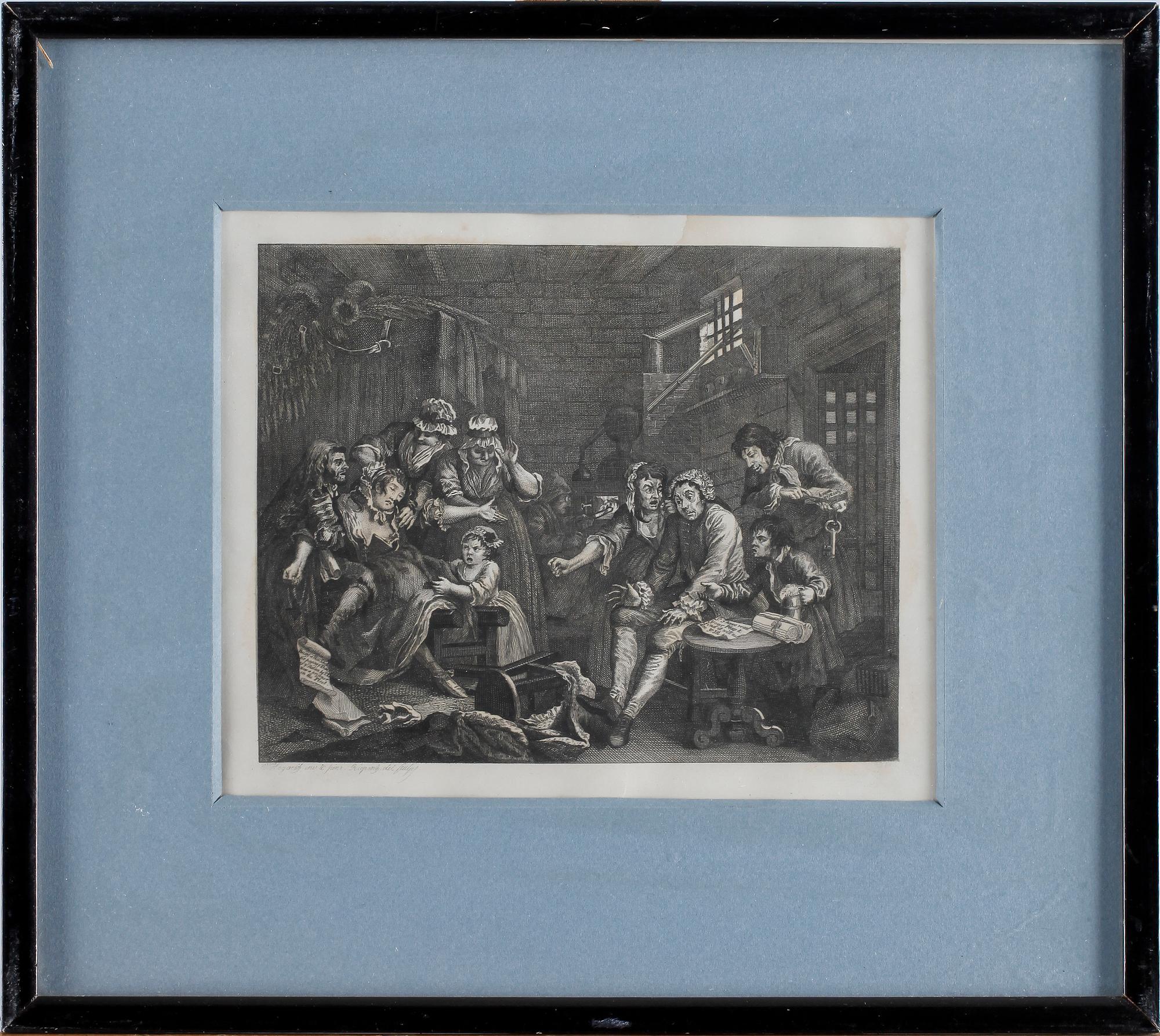 WILLIAM HOGARTH, efter, kopparstick 4 st, 1800-tal.