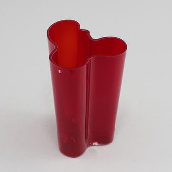 VAS, glas, Alvar Aalto, Iittala, stämpelmärkt Iittala.