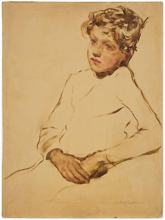 Lotte Laserstein, "Das kranke kind".