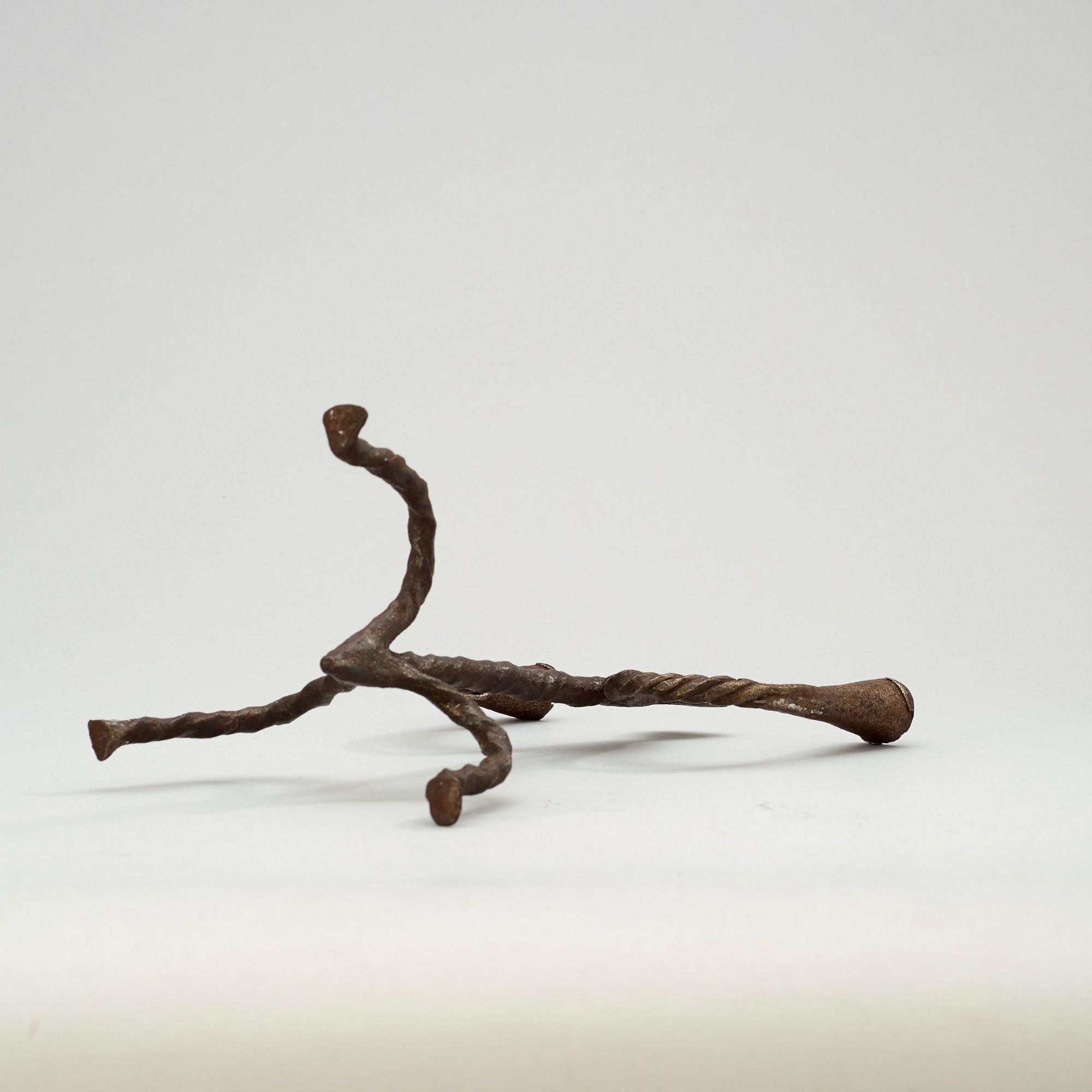 LJUSSTAKE, för två ljus. Sverige, 17/1800-tal.
