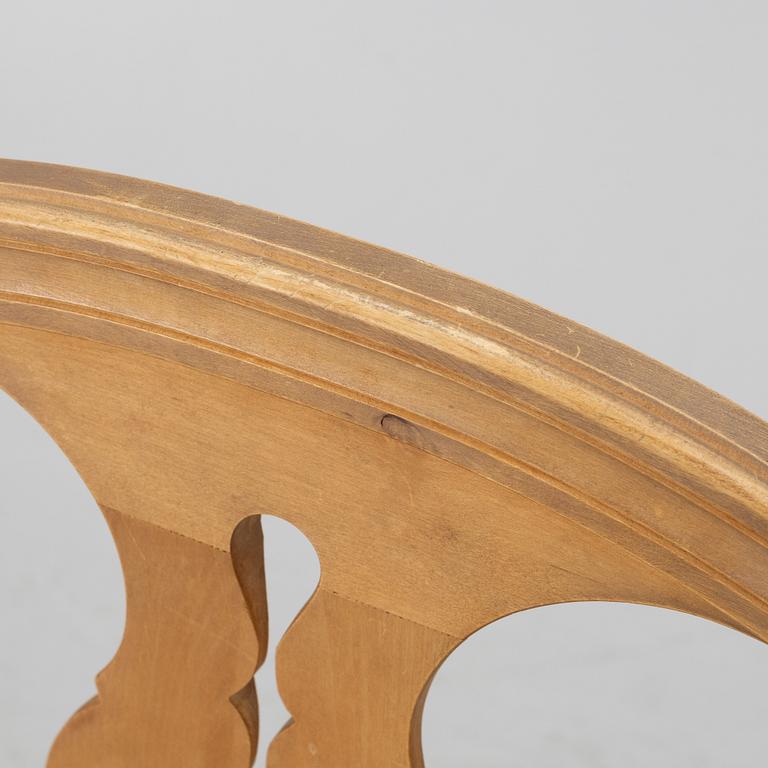 Three 'Hallunda' chairs, Ikea, 1990's, Gustavians style.