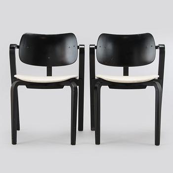 Ilmari Tapiovaara, a set of six 1960s 'Aslak' armchairs for Asko, Finland.