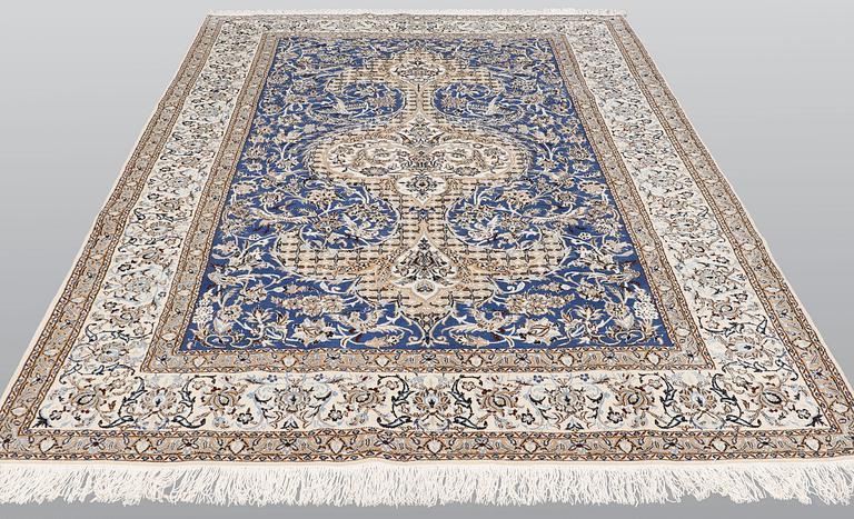 Matta, Nain, part silk, ca 310 x 210 cm.