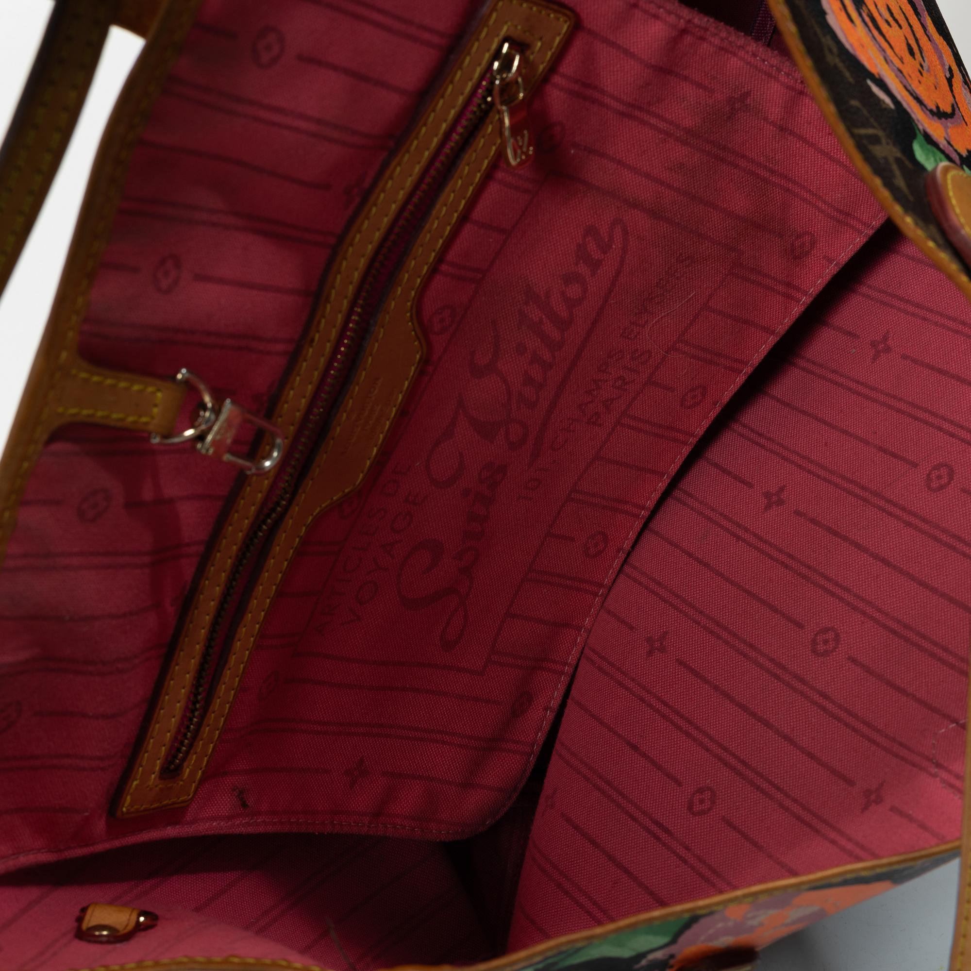 Stephen Sprouse for Louis Vuitton, 'Neverfull Roses' bag, 2009.