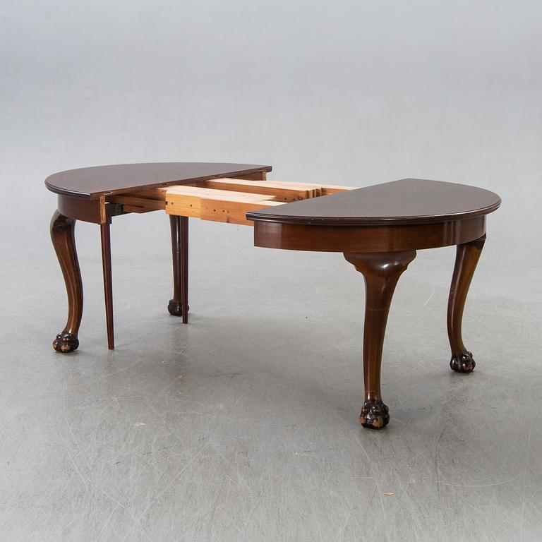 Table, Chippendale style, AB Mobilia, Malmö, first half of the 20th century.