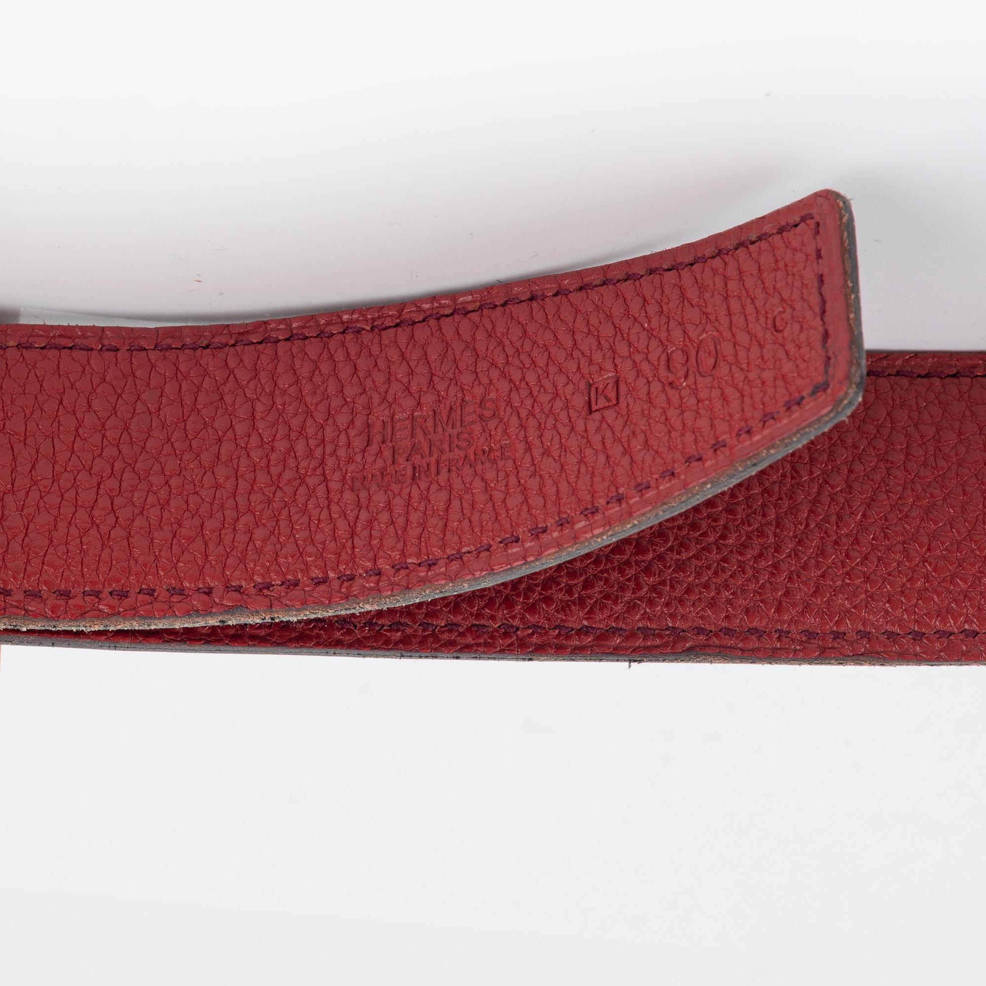 Hermès, skärp "Collier de Chien", 2007. Storlek 90.
