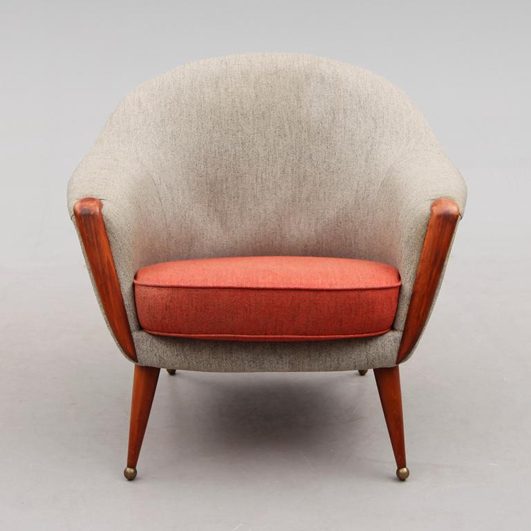 FÅTÖLJ, "Orion", Folke Jansson, formgiven 1953, SM Wincrantz Möbelindustri AB, Skövde, 1900-talets andra hälft.