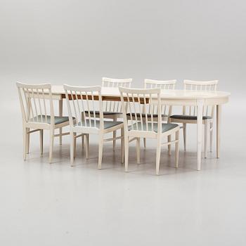 Carl Malmsten, matgrupp, 7 delar, "Herrgården", Bodafors, 1962-64.