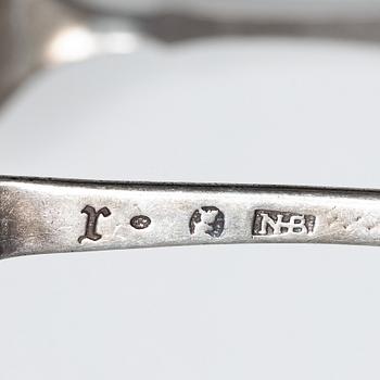 Spoons, 22 pcs, silver, Denmark, Norway, Sweden, 18th-20th century.