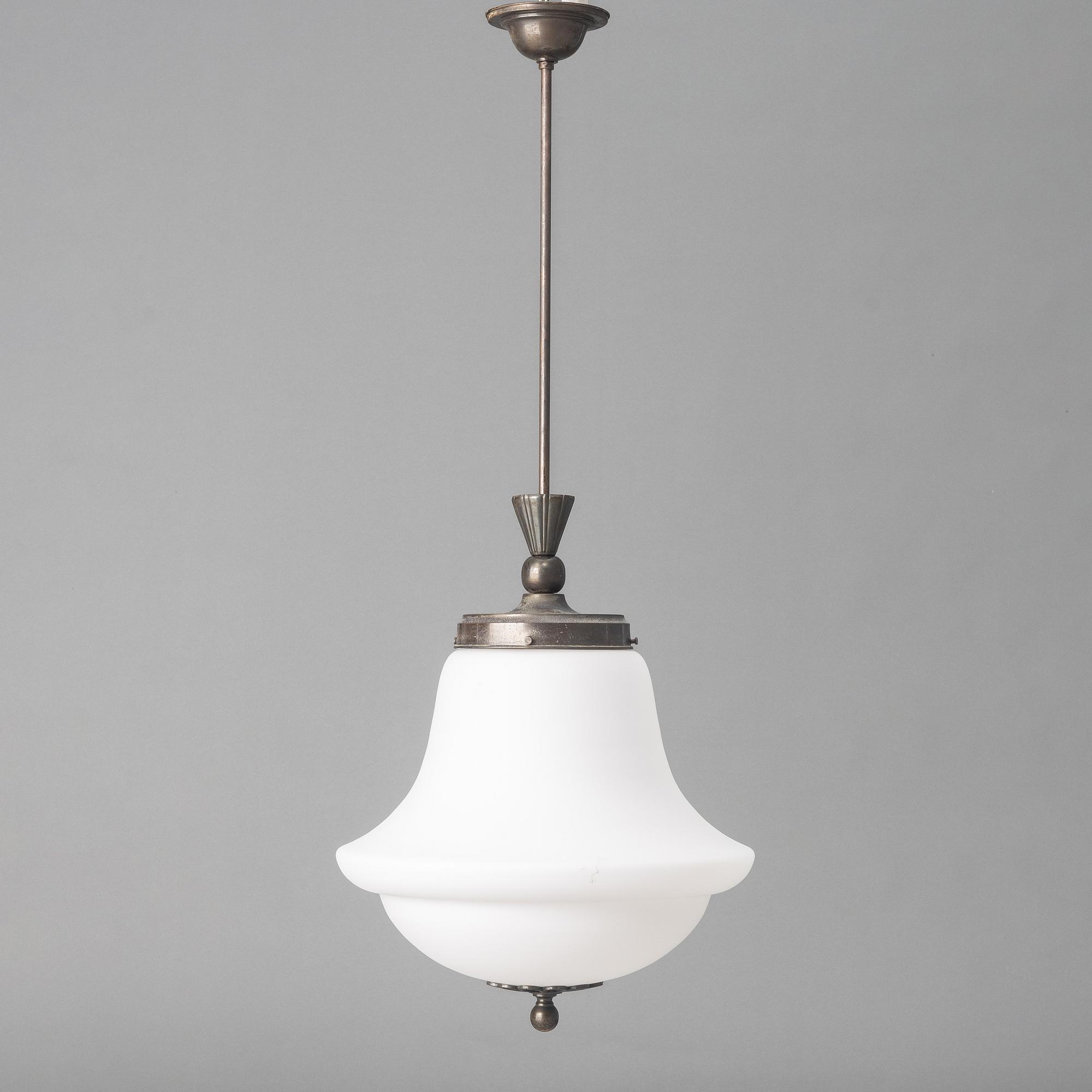 Harald Notini, a ceiling lamp, Arvid Böhlmarks Lampfabrik, Sweden, 1920s/30s.