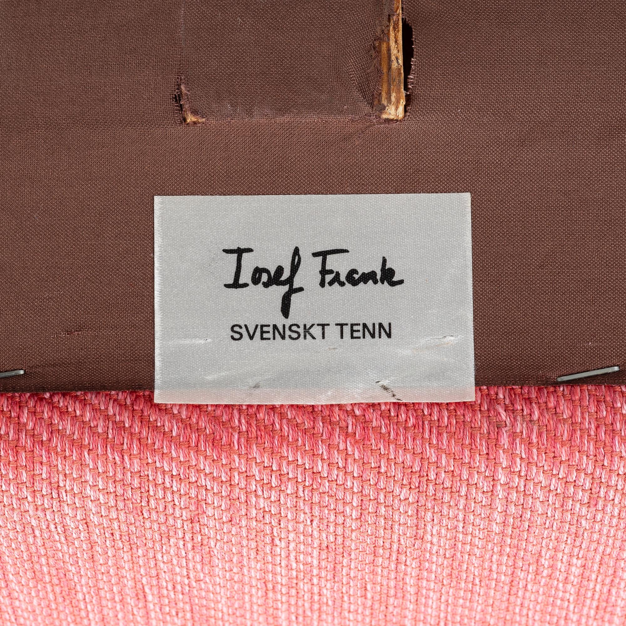 Josef Frank, a model 678 sofa, Firma Svenskt Tenn, Sweden.