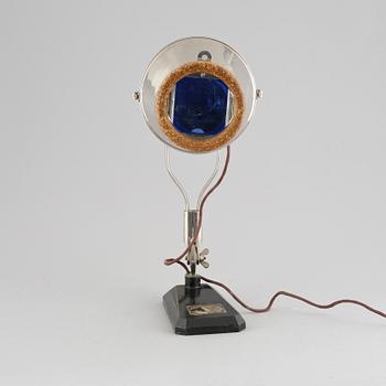 An ultraviolet ray lamp, made by Sollux, Hanau, Germany, first half of the 20th century.